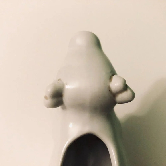 Vintage Porcelain White Cow Creamer 5.5 Inch  Long Farm Animal - Picture 12 of 15